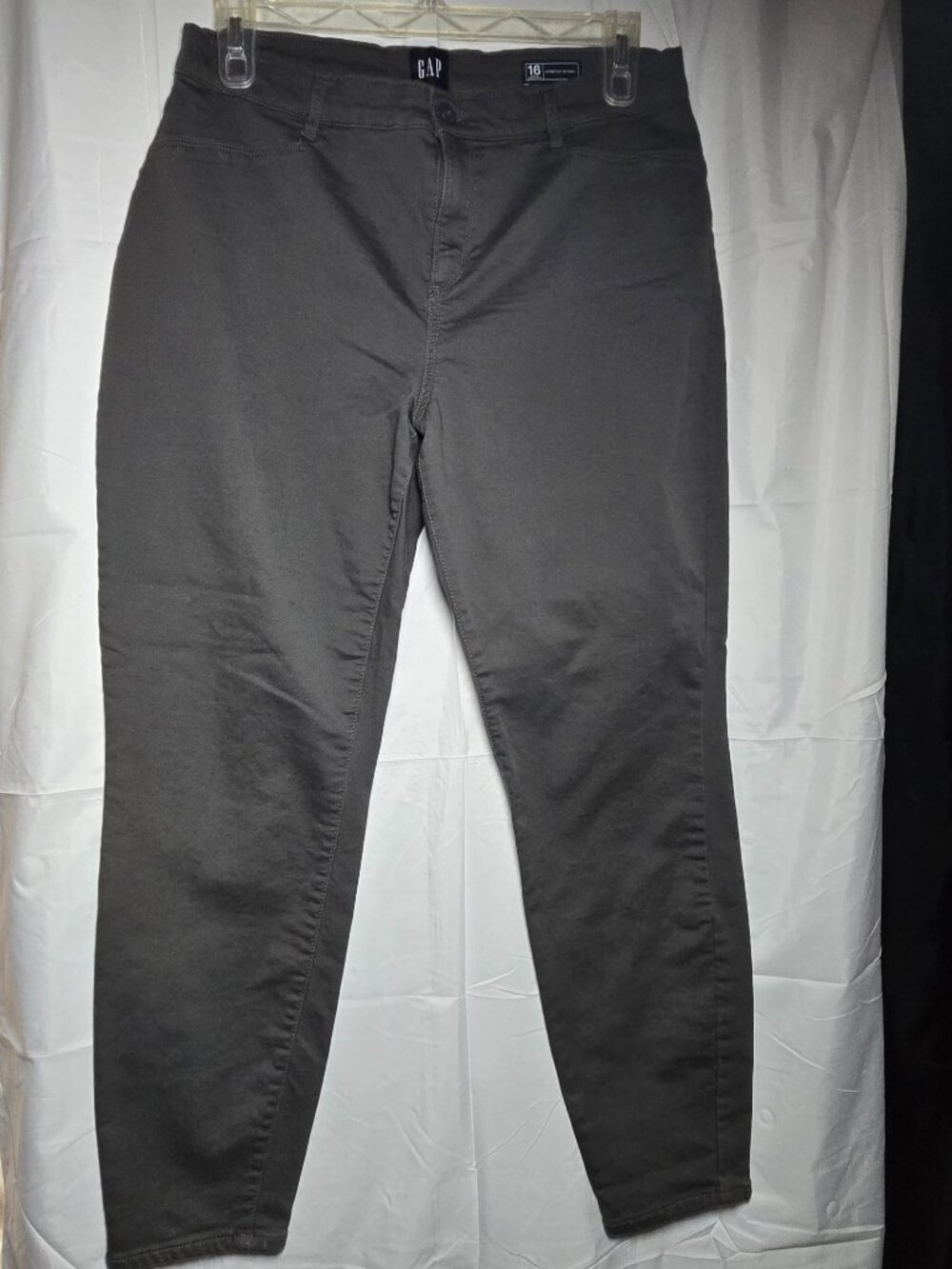 GAP Dark Gray Stretch Skinny Jeans Womens Size 16
